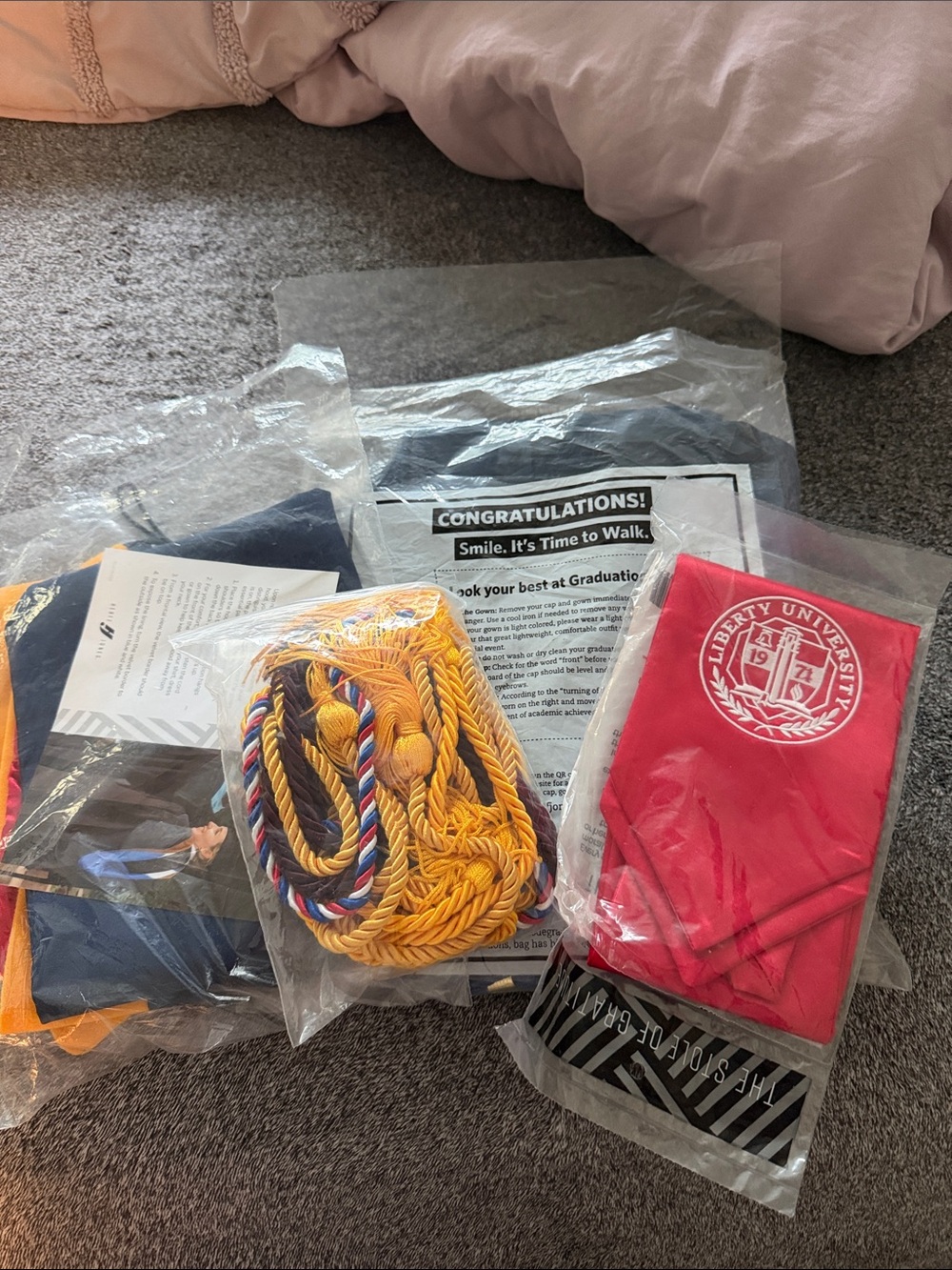 Liberty University Graduation - Bachelor’s degree regalia.